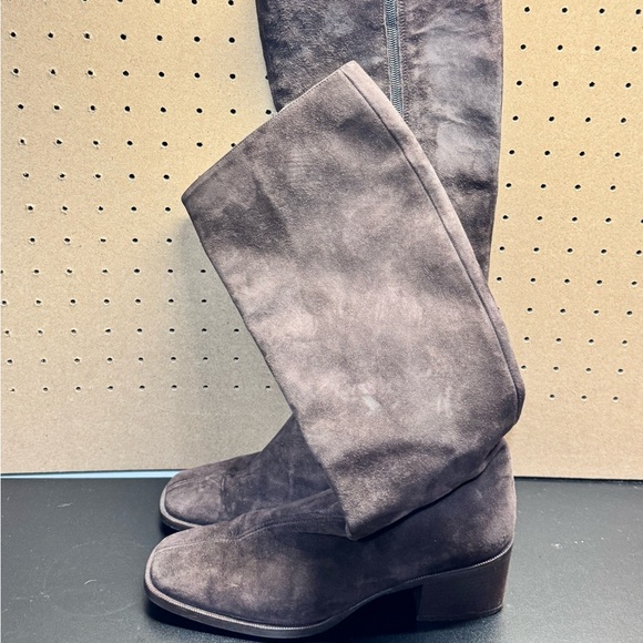 Bloomingdale's Shoes - Bloomingdale’s Brown Suede Knee High Boots Women’s Size 38 Spain